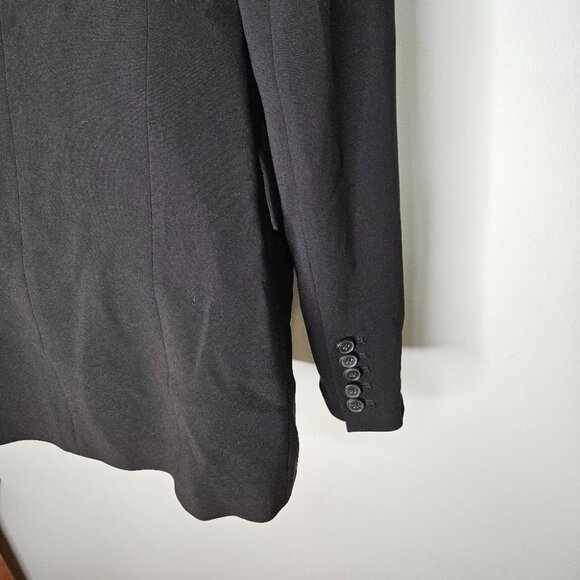 Aritzia Babaton 1-01 Sonia Double Breasted Blazer Jacket Sz 2 Black Corporate - Picture 7 of 12